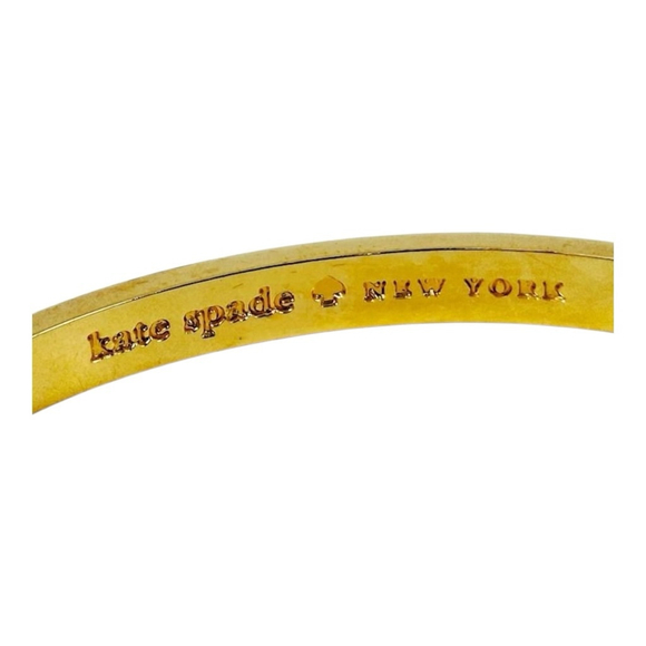 Kate Spade “Hit Your Stride”Gold Blue Purple Brown Enamel Bangle Bracelet 1865 - Picture 3 of 5